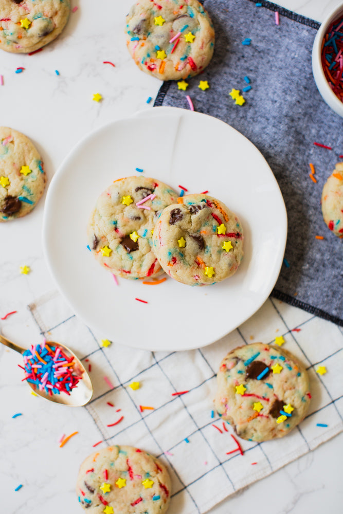 After School Chocolate Chip Sprinkle Cookies