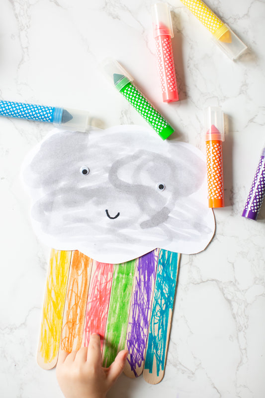 Rainbow Raincloud Craft