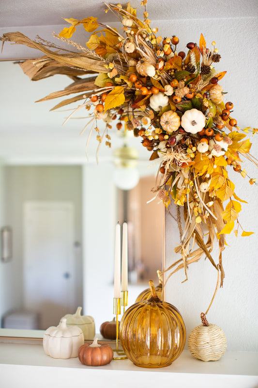 DIY Fall Floral Installation