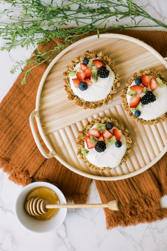 Mother's Day Granola, Yogurt & Fruit Tarts