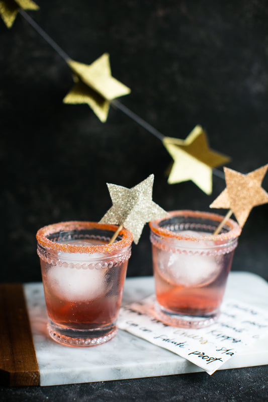 NYE Elderflower & Currant Gin Cocktail