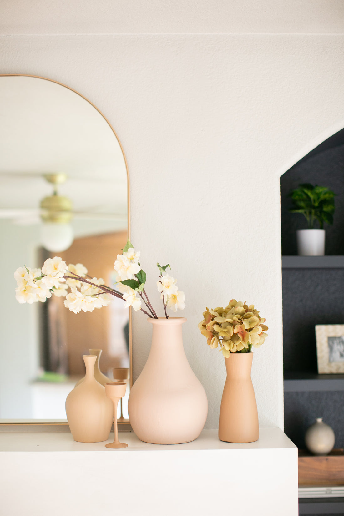 Repurposing Vases with Easy Faux Ceramic Technique