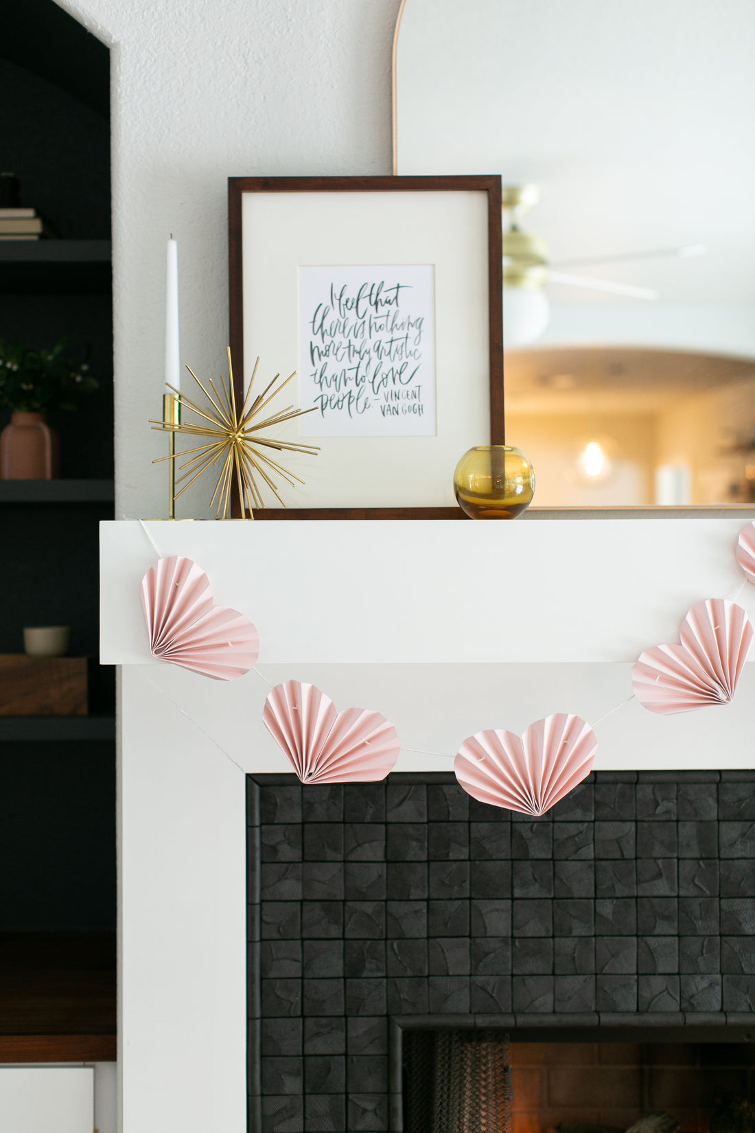DIY Paper Heart Garland