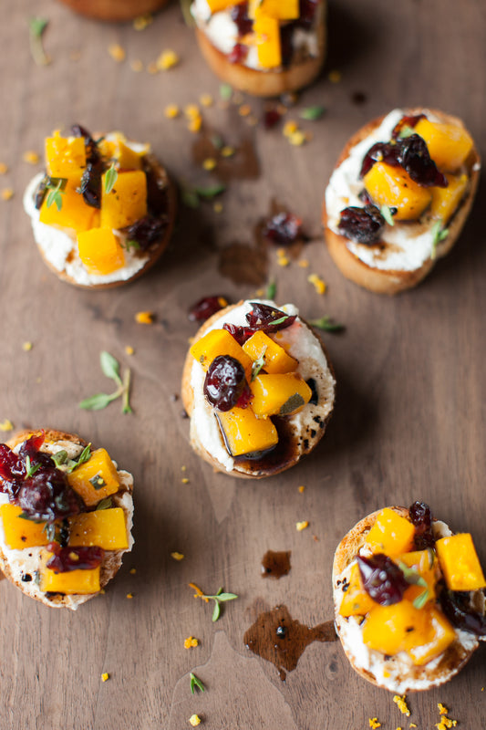 Butternut Squash Crostini Christmas Appetizer