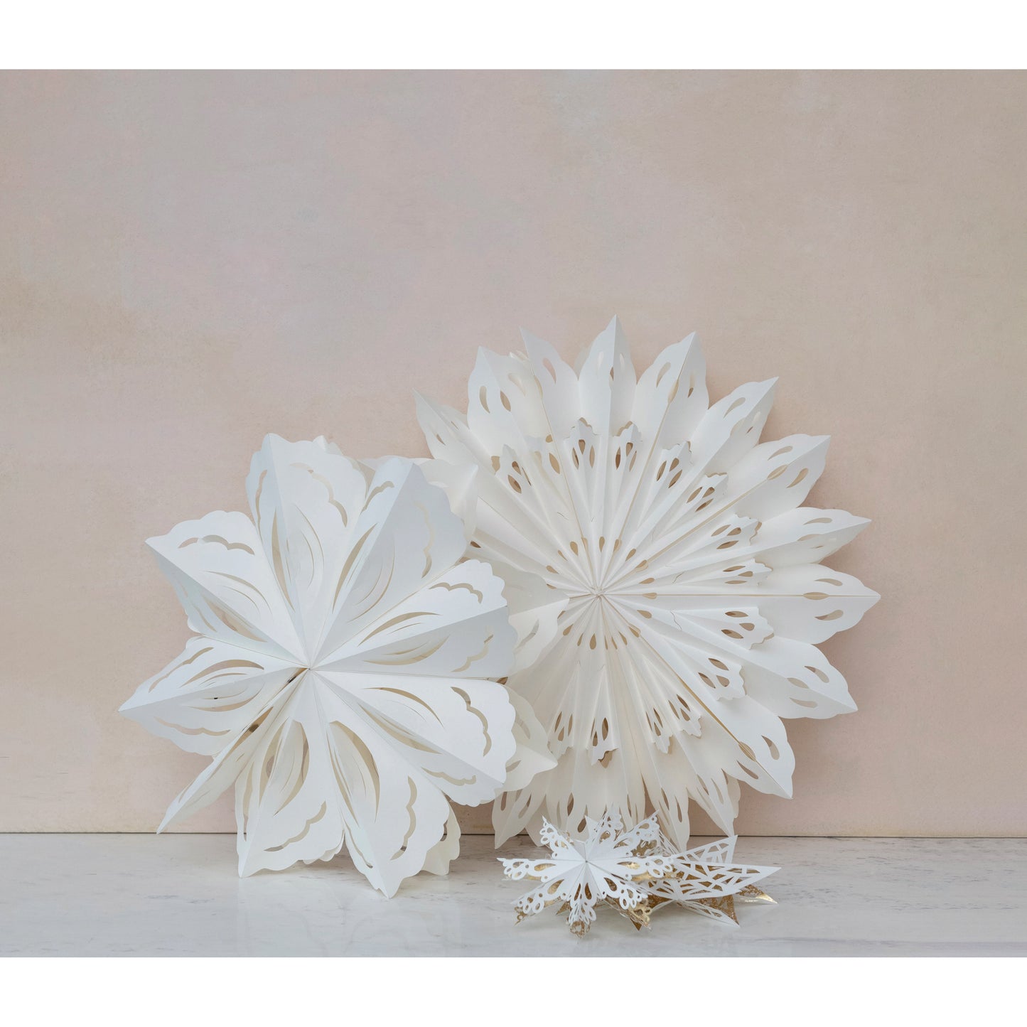 Paper Snowflake Hanging Ornament - Various Sizes