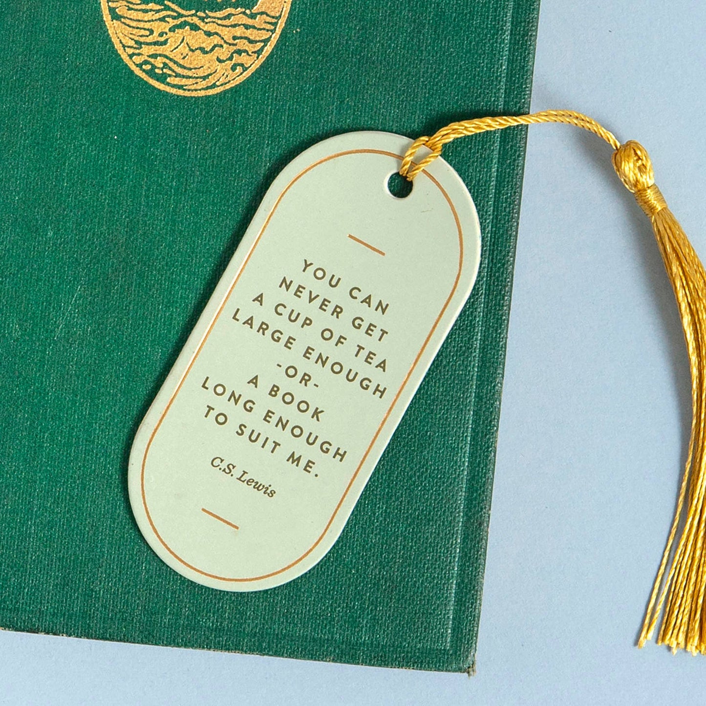 'Cup Of Tea' Vegan Leather Bookmark