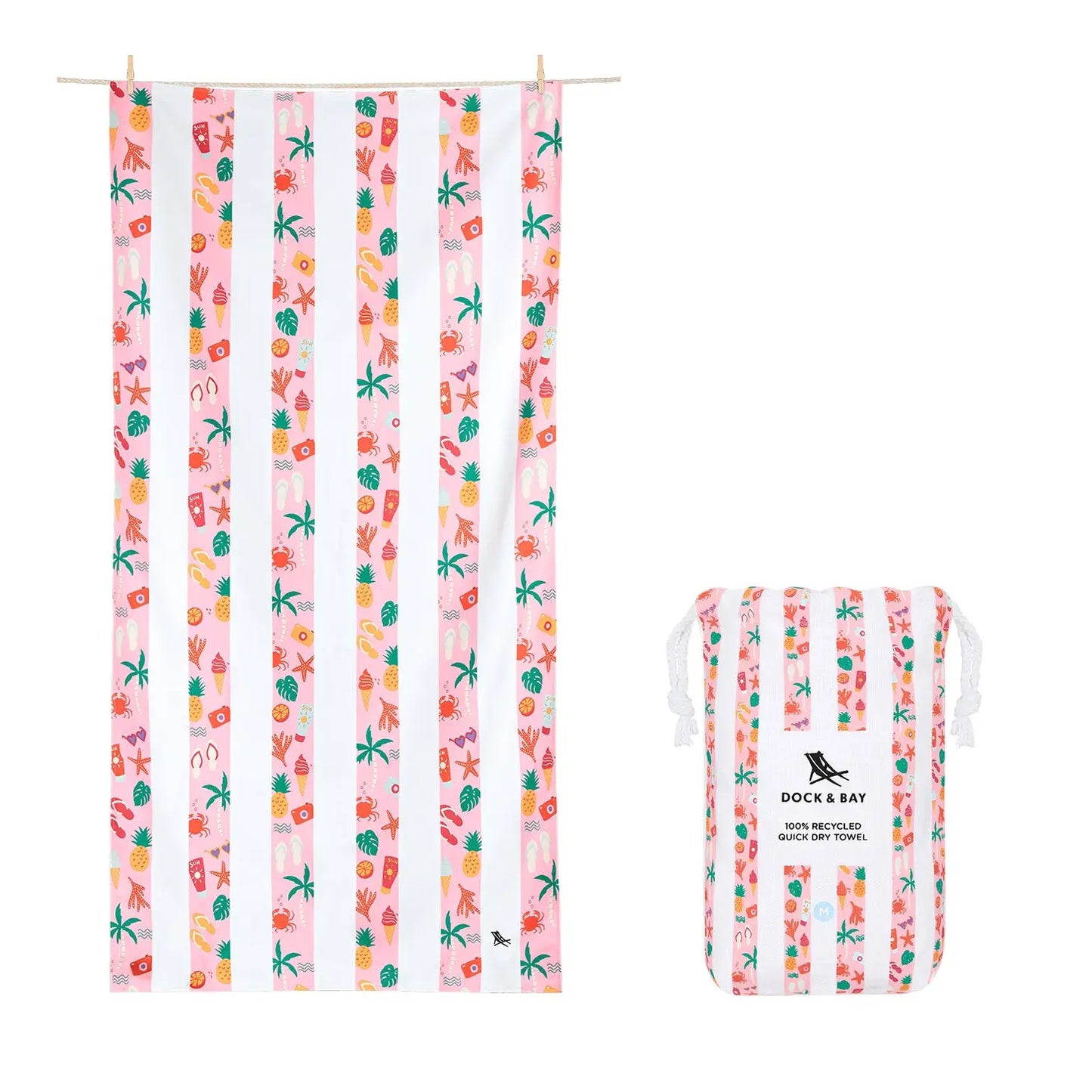Striped Quick Dry Towels - Vacay Vibes