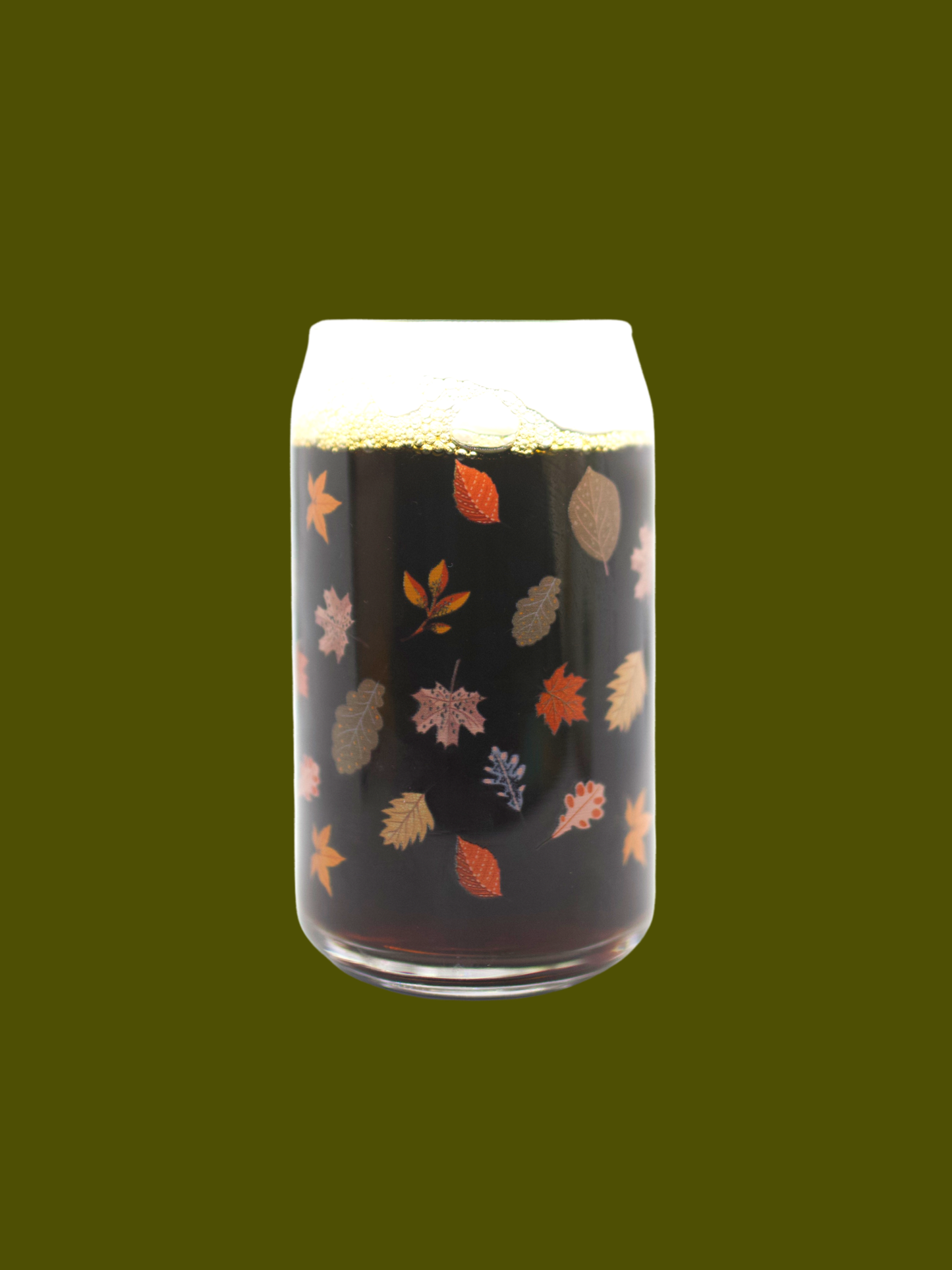 Fall Leaves Glass