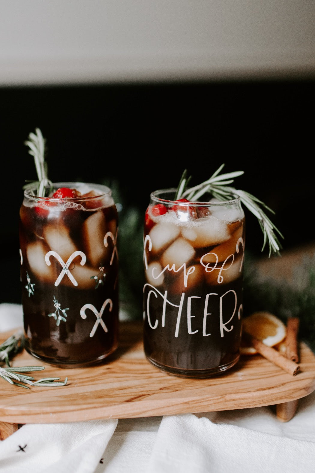 Cup of Cheer Can Glass