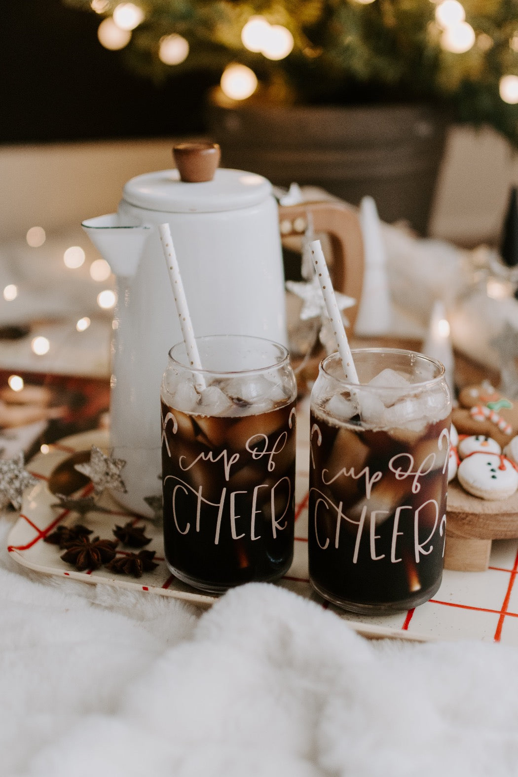 Cup of Cheer Can Glass