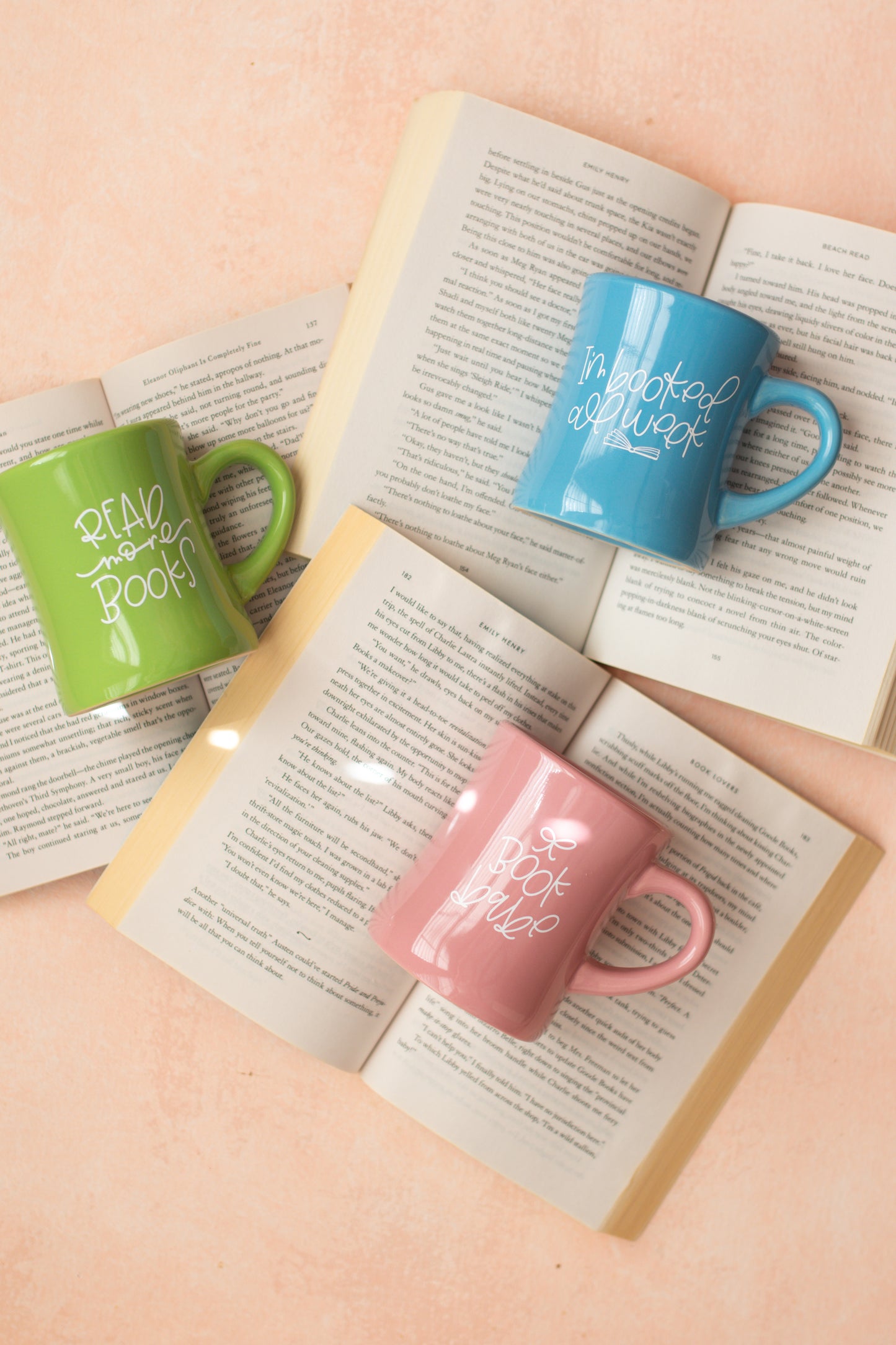 Spring Book Mug Collection - Set of 3