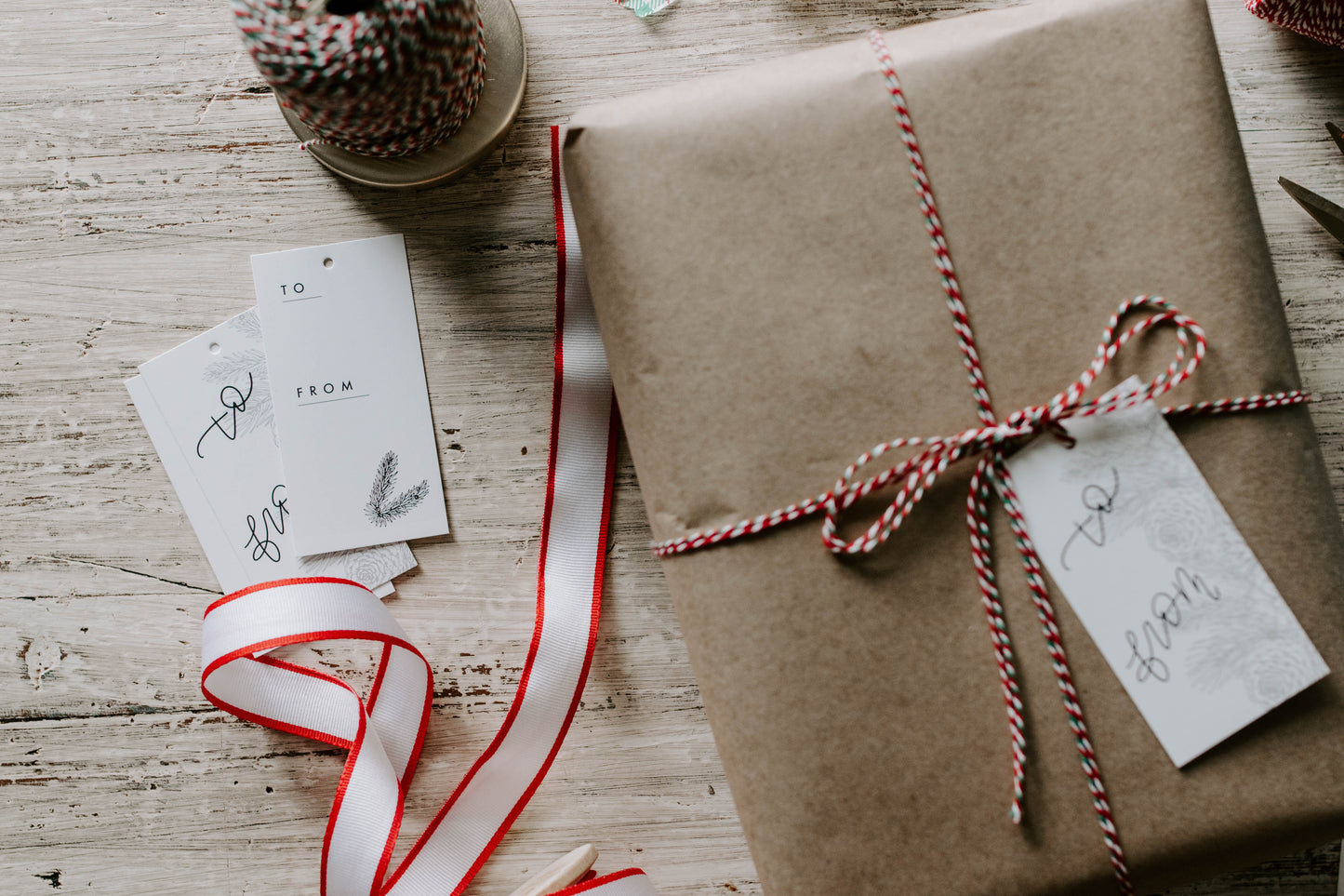 Holiday Gift Tags - Black and White
