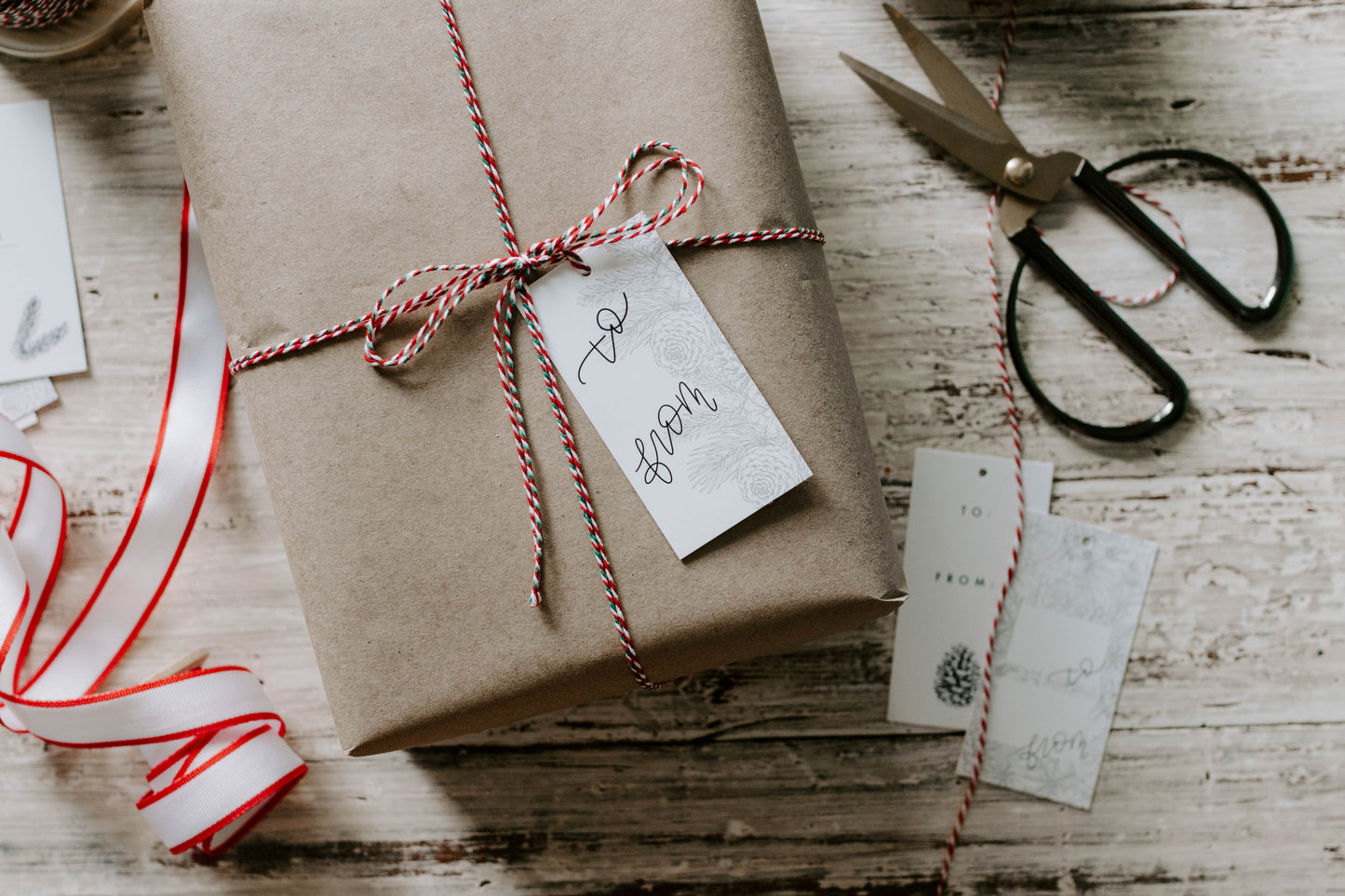Holiday Gift Tags - Black and White