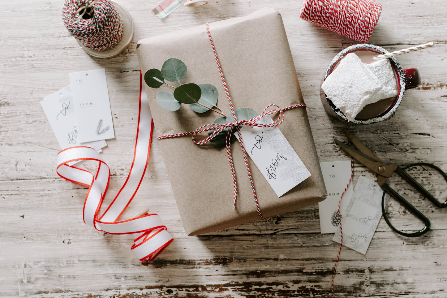 Holiday Gift Tags - Black and White