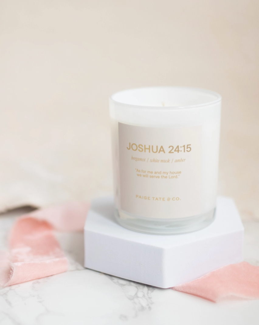 Scripture Candle: Joshua 24:15