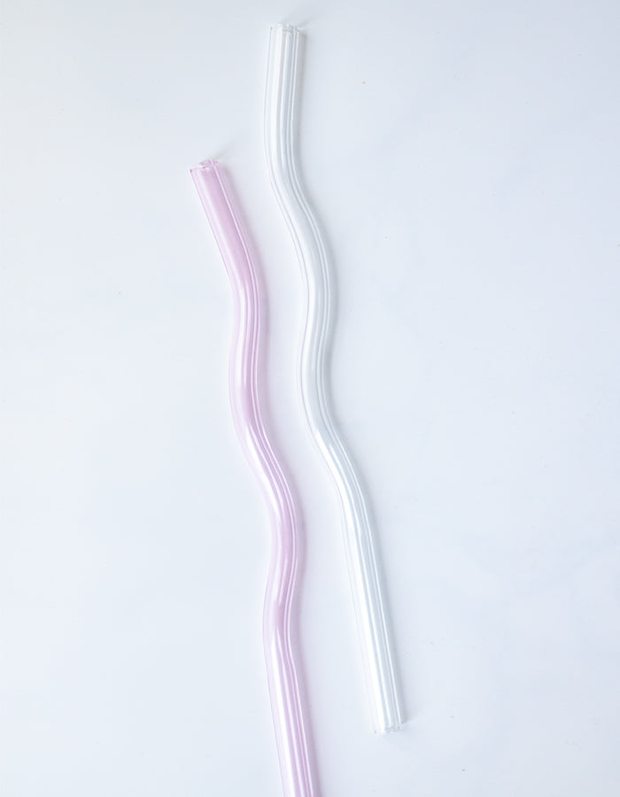 Wavy Glass Straws