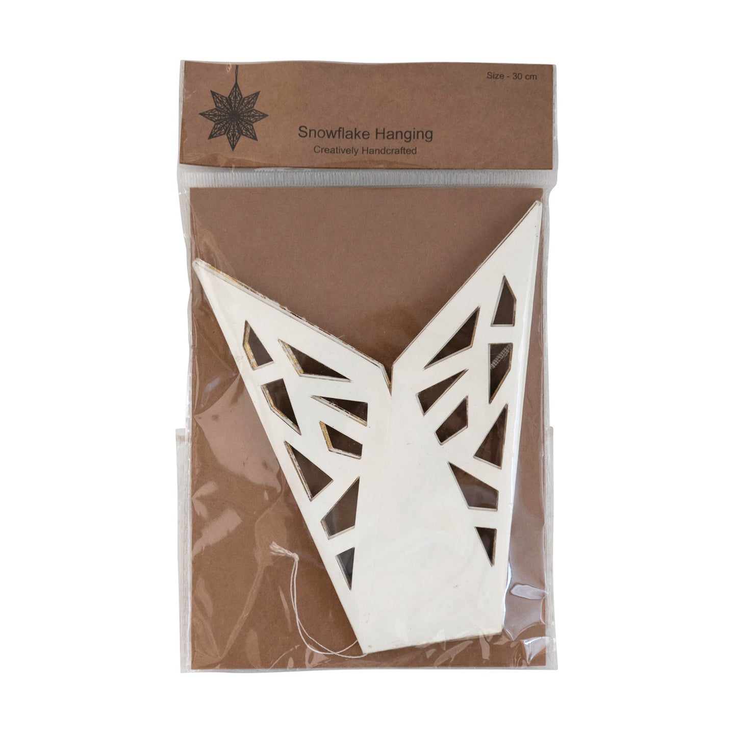 Paper Snowflake Hanging Ornament - Various Sizes