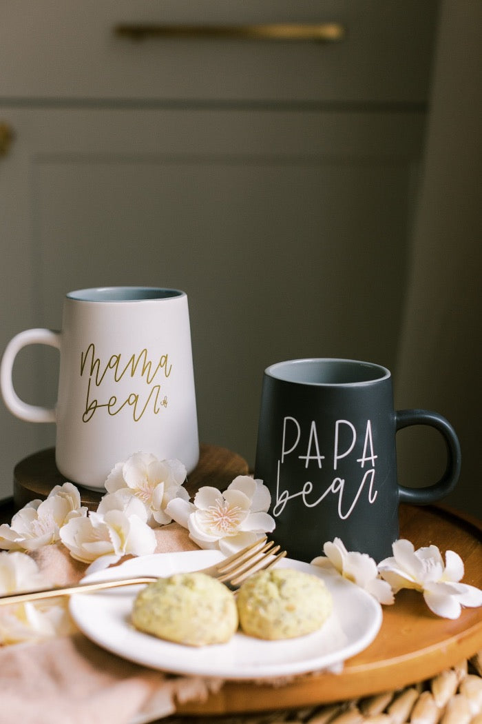 Mama Bear + Papa Bear Mug Set