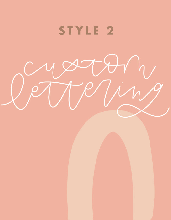Custom Lettering - Digital Download