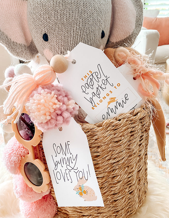 Easter Basket Tags - Printable - Chalkfulloflove