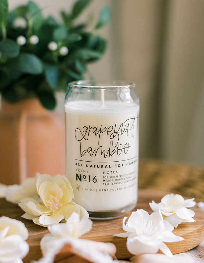 Grapefruit Bamboo Candle