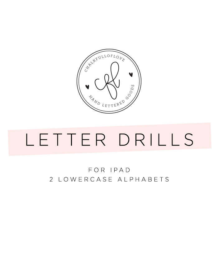 Letter Drills for iPad - Chalkfulloflove