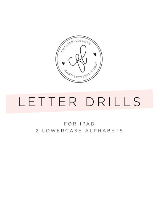 Letter Drills for iPad - Chalkfulloflove