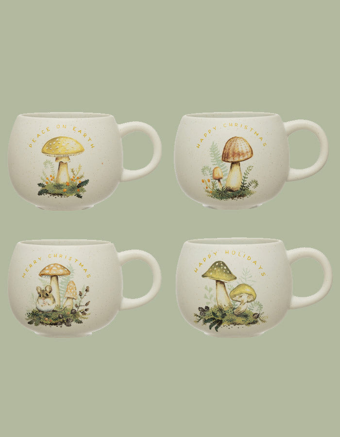 Holiday Mushroom Mugs