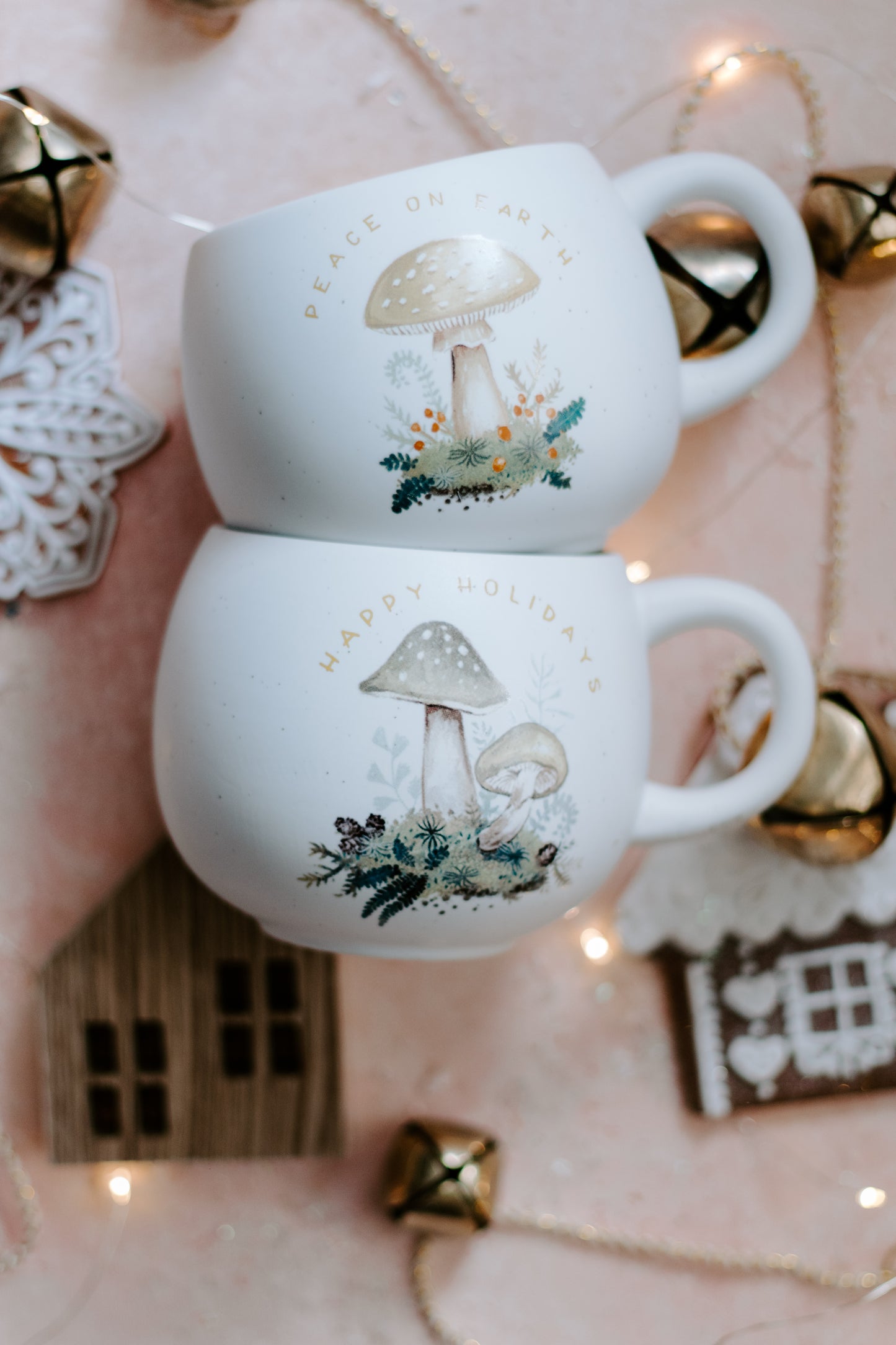 Holiday Mushroom Mugs