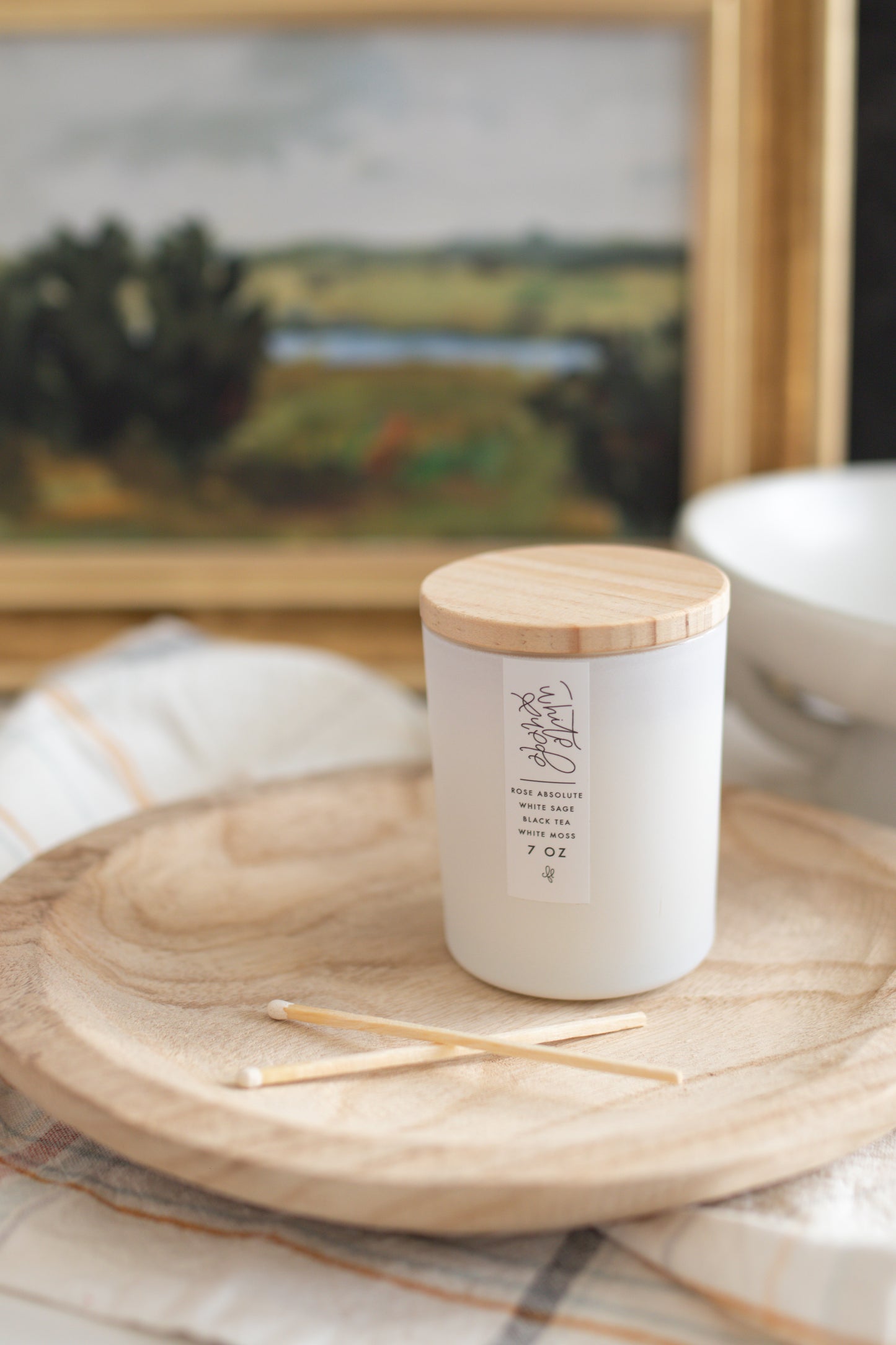 White Suede Candle, 7 oz