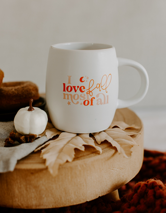 I Love Fall Most of All Mug