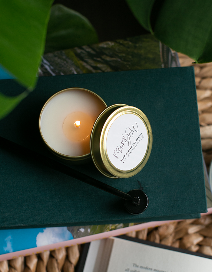 Rainbow Candle - 4 oz Tin