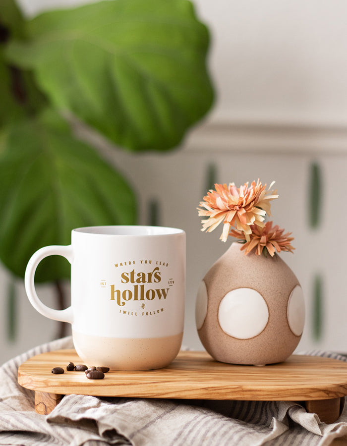 Stars Hollow White + Gold Mug