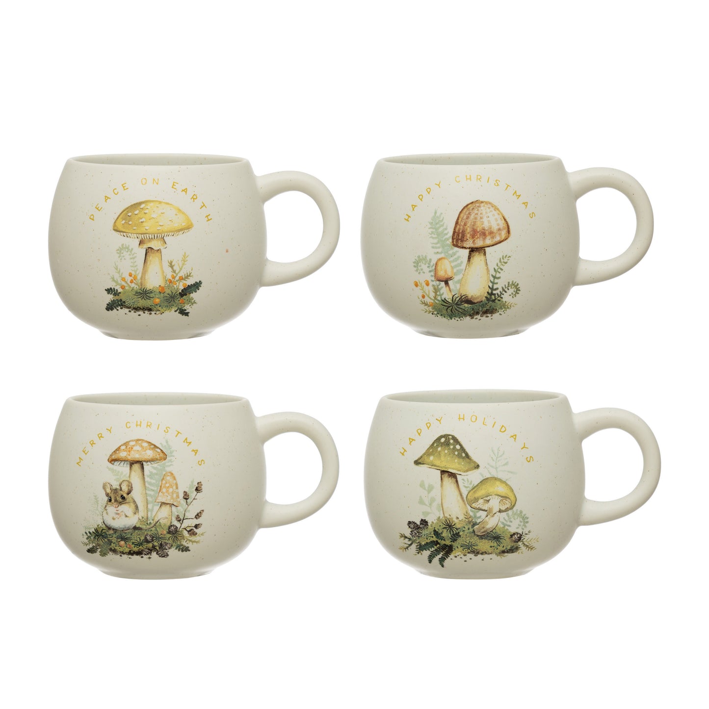 Holiday Mushroom Mugs