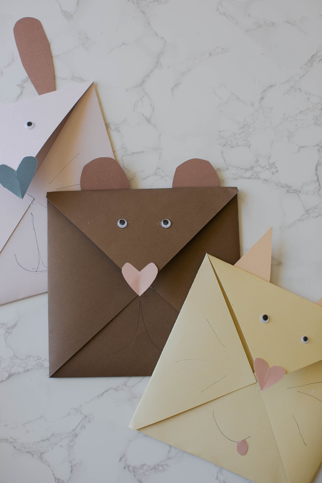 DIY Animal Envelope Valentines