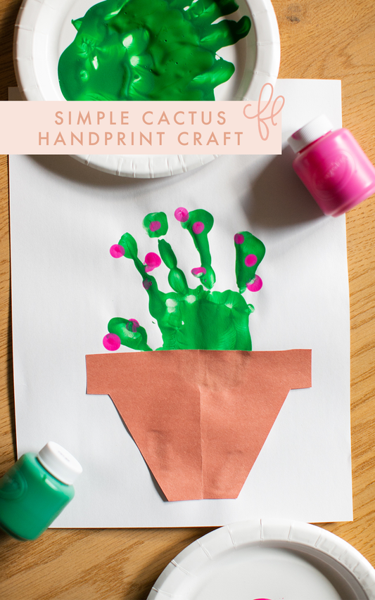 Simple Cactus Handprint Craft