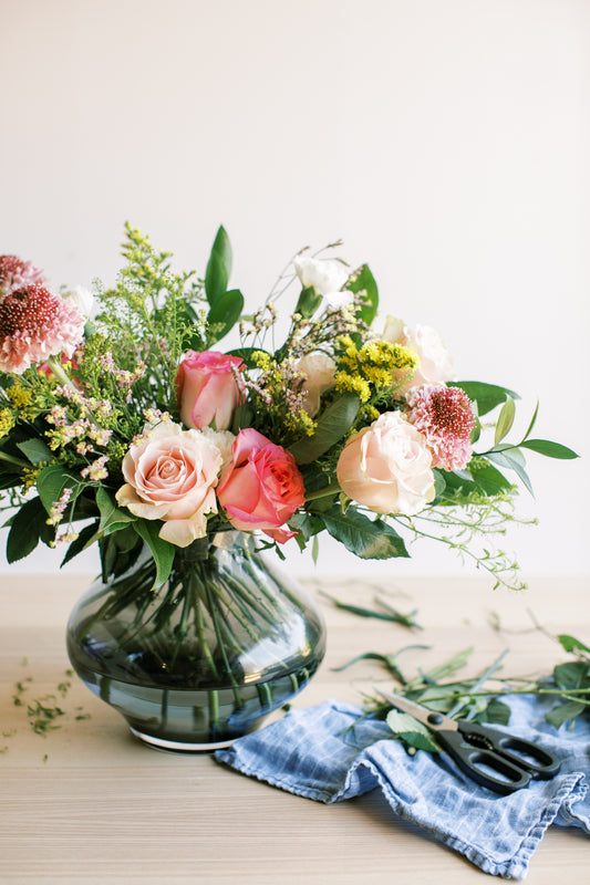 DIY Flower Arrangement Using a Store Bought Bouquet