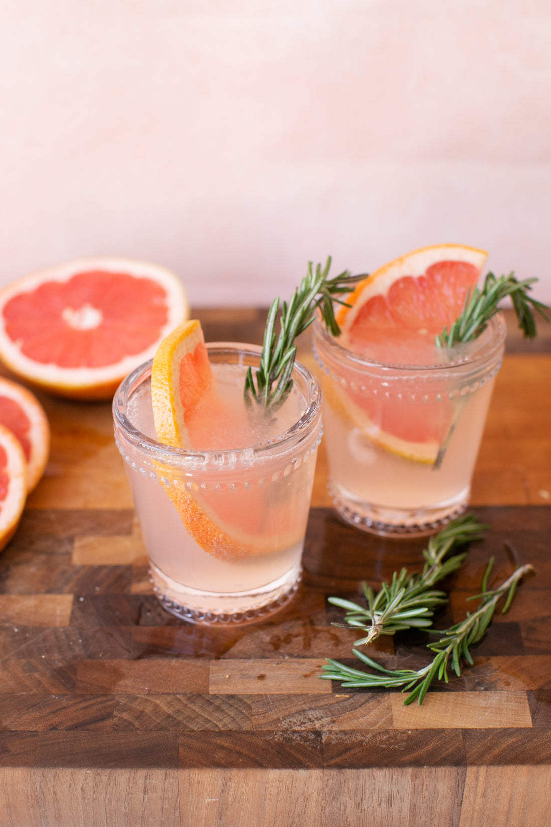 Grapefruit Gin & Tonic with Rosemary Simple Syrup