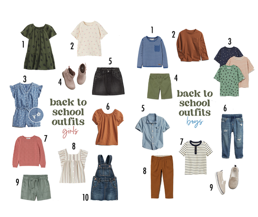 Back to School Outfits For Kiddos