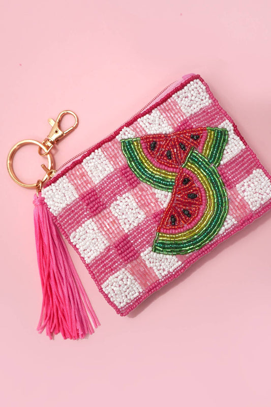 Watermelon Checker Coin Purse