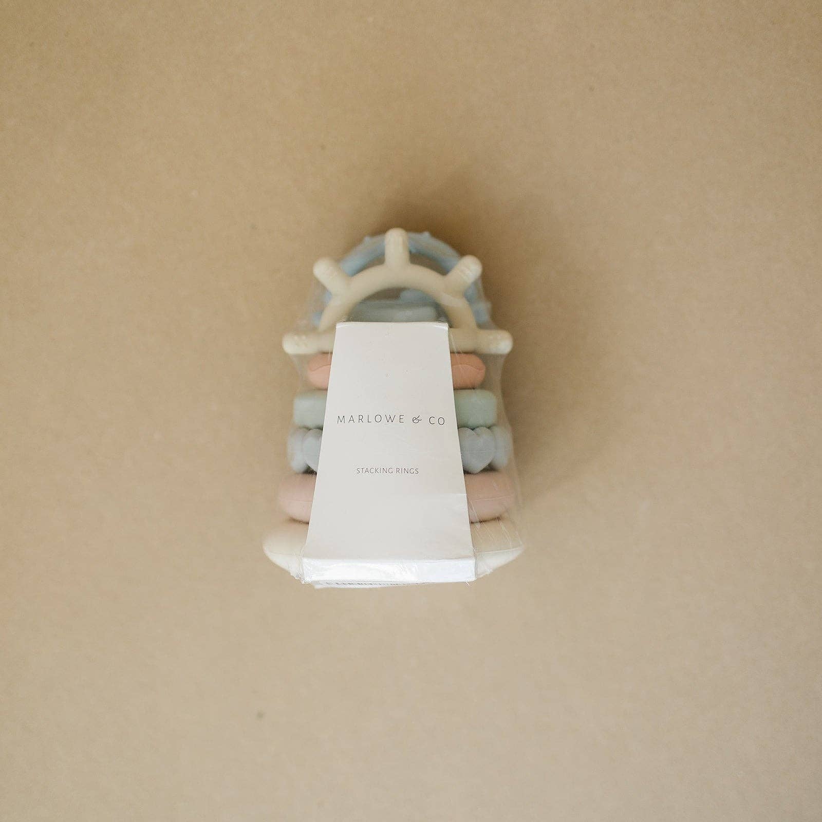 Classic Stacking Teething Ring Toy - Chalkfulloflove