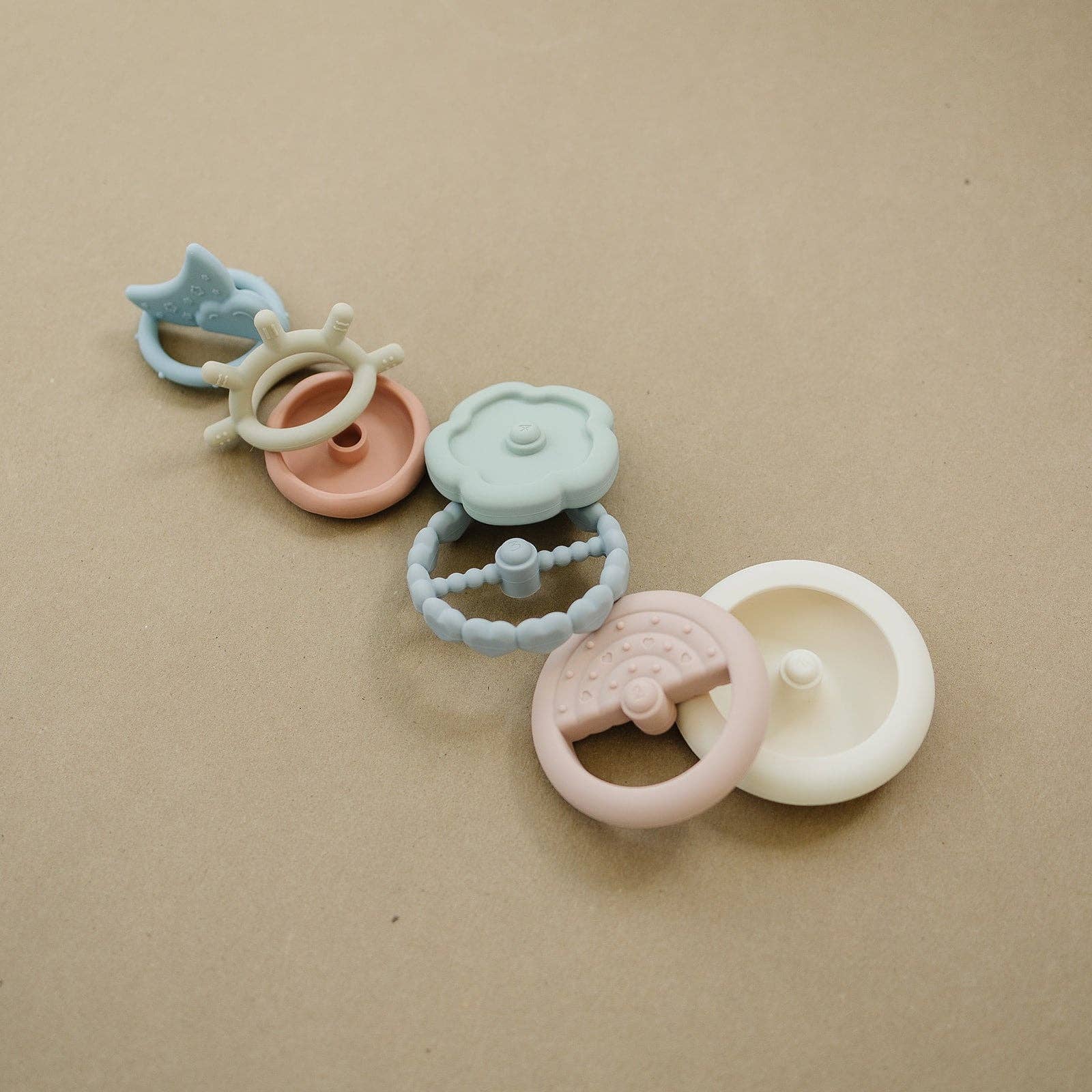 Classic Stacking Teething Ring Toy - Chalkfulloflove