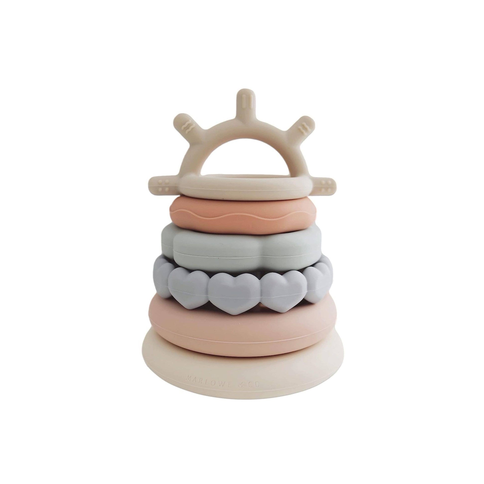 Classic Stacking Teething Ring Toy - Chalkfulloflove