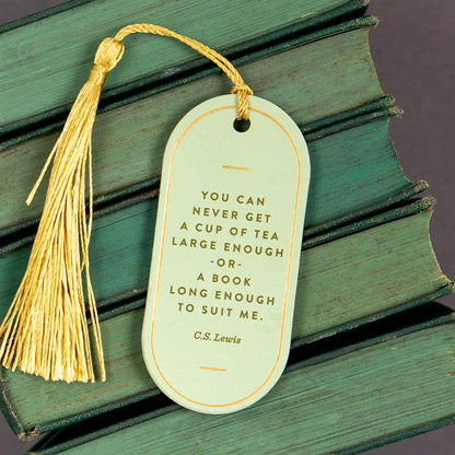 'Cup Of Tea' Vegan Leather Bookmark