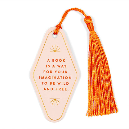 'Your Imagination' Vegan Leather Bookmark
