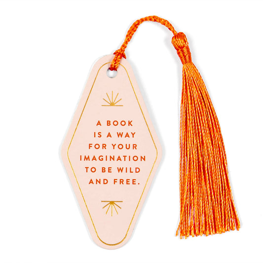 'Your Imagination' Vegan Leather Bookmark