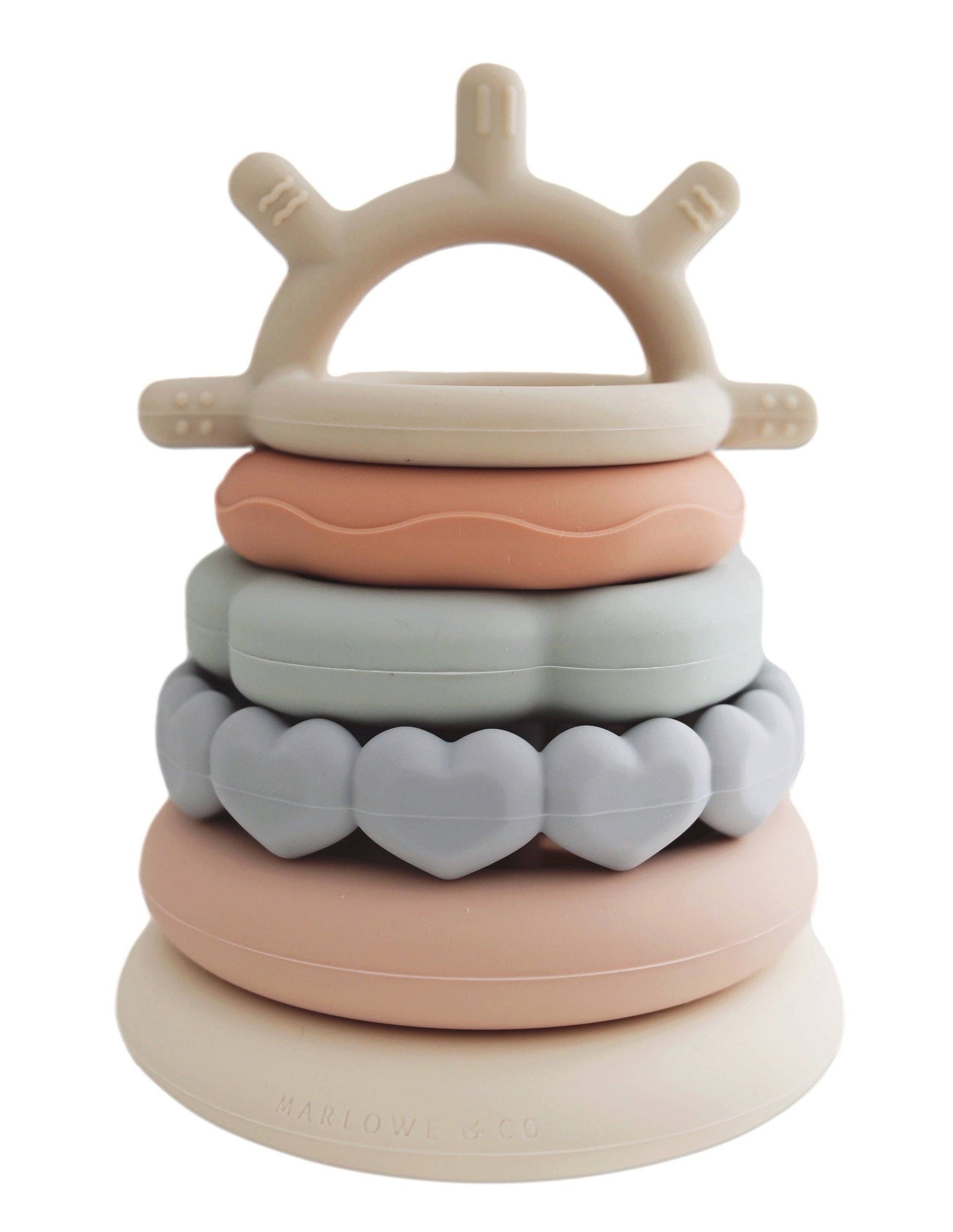 Classic Stacking Teething Ring Toy - Chalkfulloflove