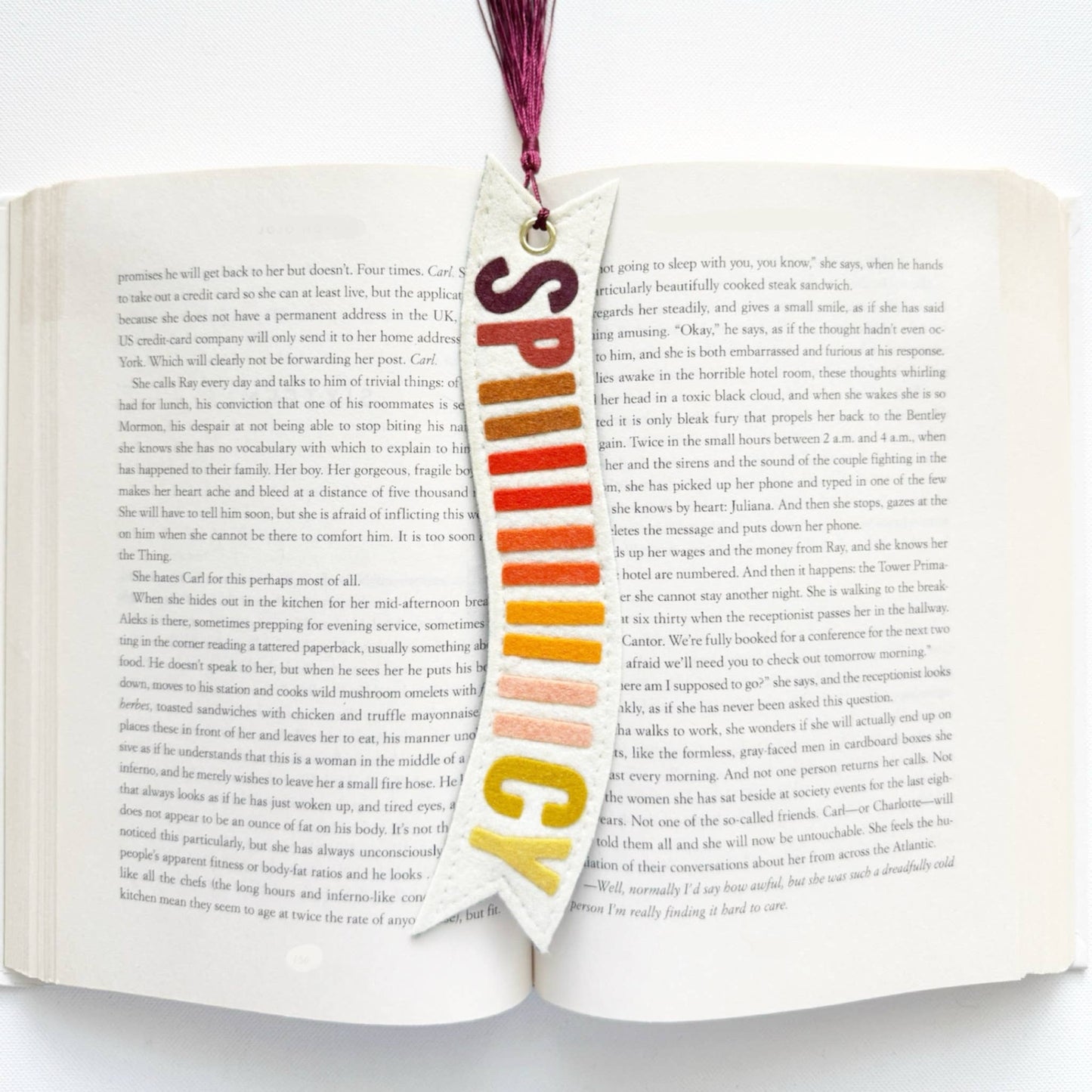 Spicy Felt Bookmark