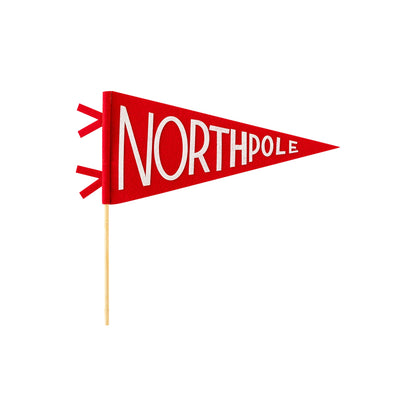 North Pole Felt Pennant