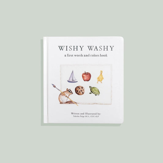 Wishy Washy: A Board Book of First Words and Colors